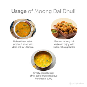 Moong Dal Dhuli - Green Gram Split Skinless 800g - Purely Organic, Unpolished & Ethically Sourced - No Preservatives