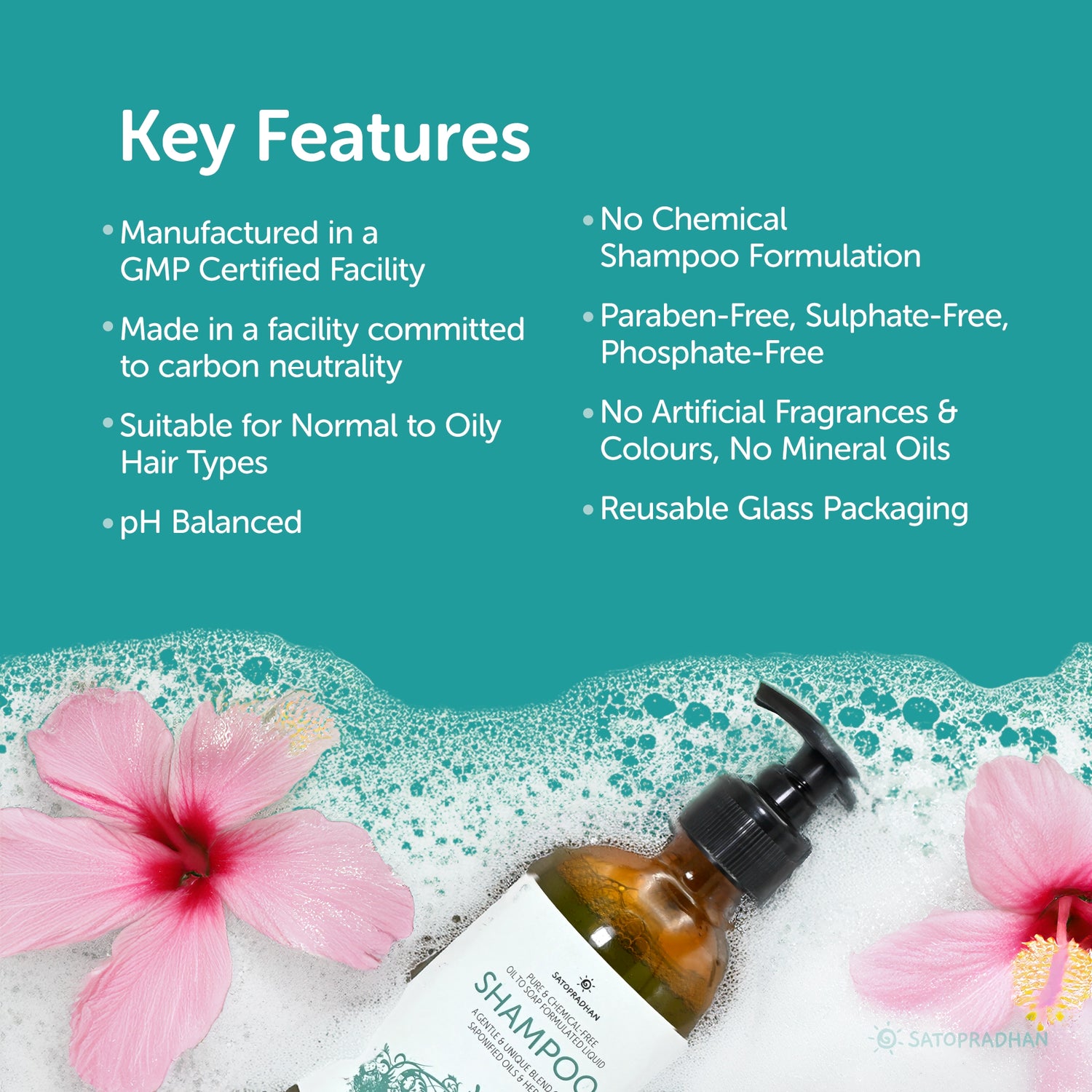 Key Features of Saponified Rosemary Shampoo 200ml or 750ml - Oil to Soap Formulated - Mild, Natural & Eco-friendly - For Normal to Oily Hair Types - Sulphate & Paraben-free - Supports Scalp Wellness
