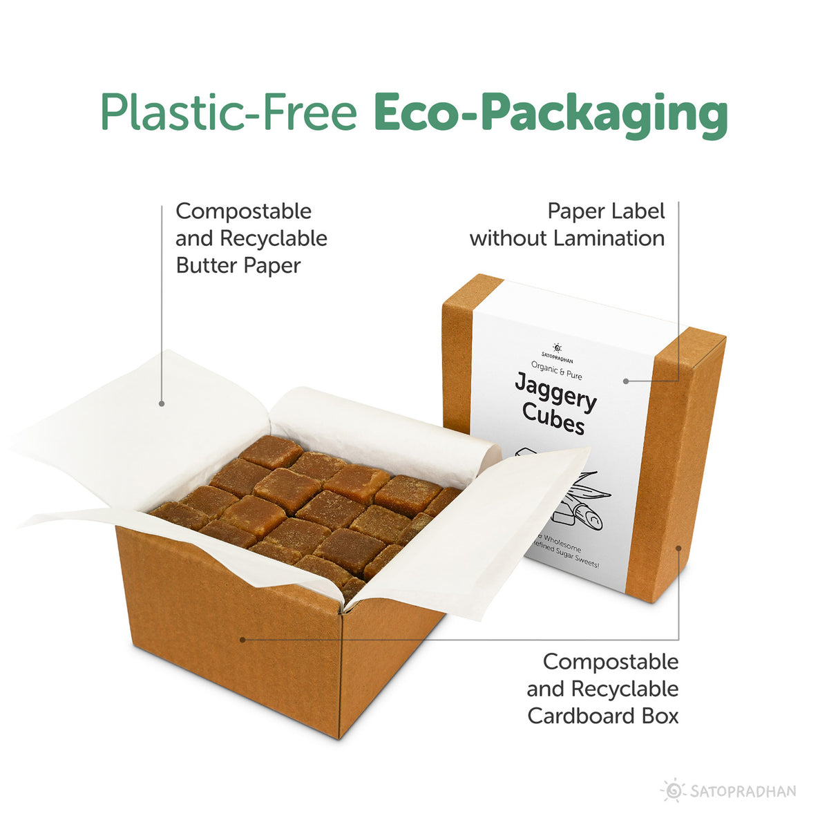 Enhance the taste of herbal teas, Oatmelas, dessers, smoothies, puddings, baked goddies by incorporating jaggery