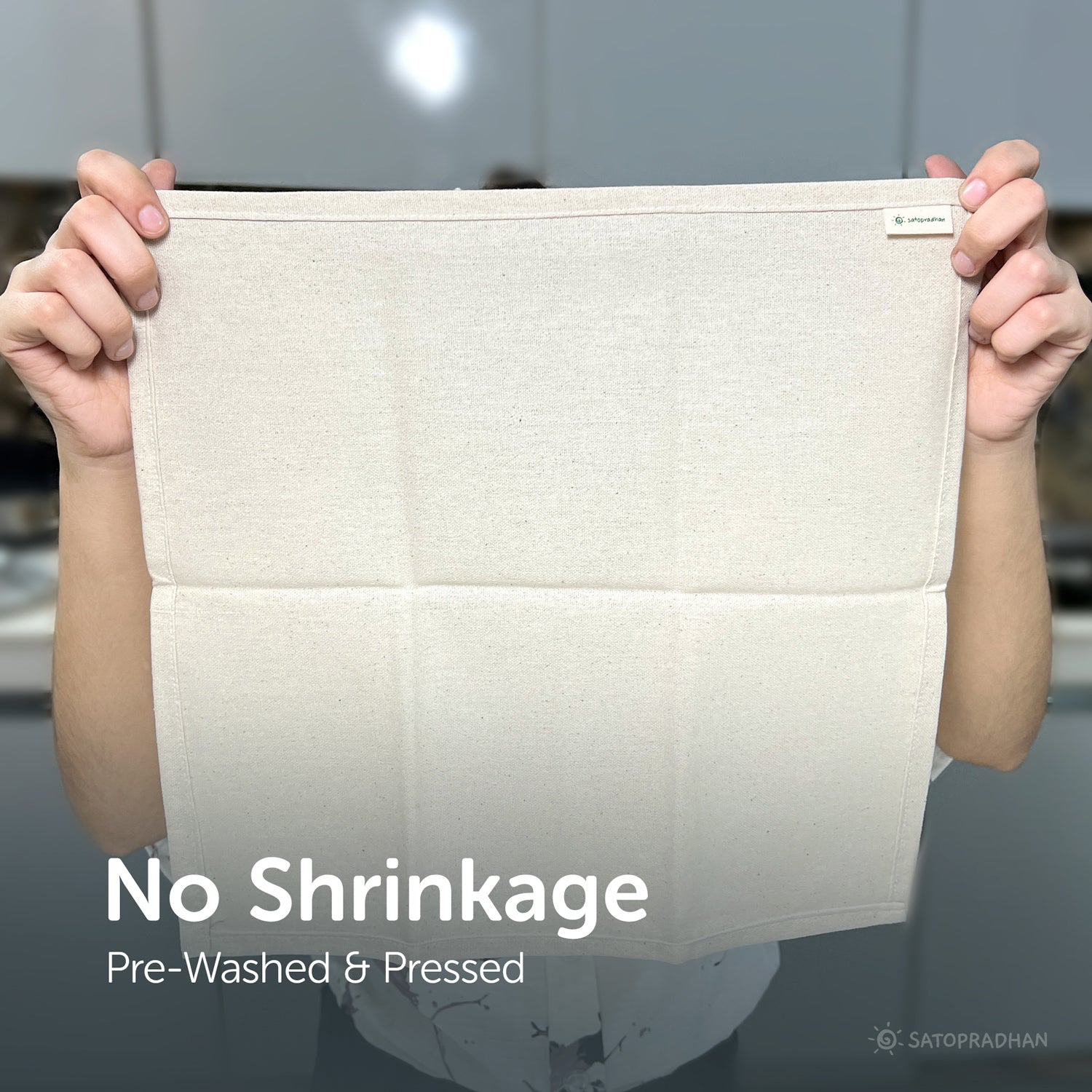 Pre-washed, pressed Roti Wrap Cloth with no shrinkage for neat and reliable use