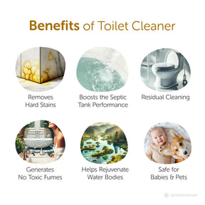 Non-Toxic Toilet Cleaner 750ml & 1.9L - Organic Enzyme Based Toilet Bowl Cleaner - Fume-Free Eco-Friendly & Biodegradable Toilet Cleaner - Safe Bathroom Cleaner - Non-Bleach & Non-Chlorine Toilet Cleaner Concentrate