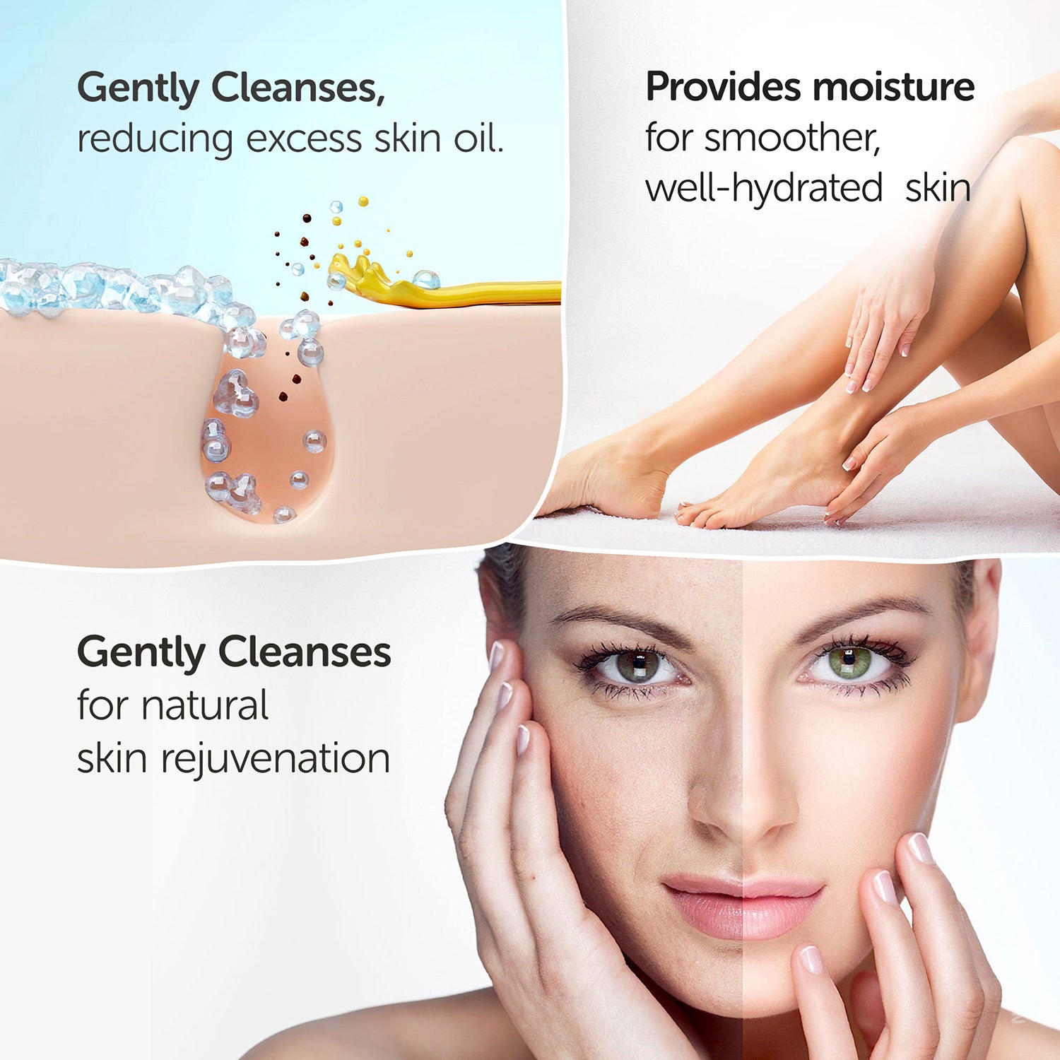 Helps in rejuvenation of skin by moisturizing it properly