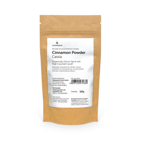 Dalchini Peesi - Cinnamon Cassia Powder 100g - Purely Organic Spice Perfect for Baking, Cooking & Flavouring Hot Beverages