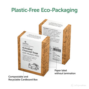 Packed in 100% eco-friendly and compostable packaging