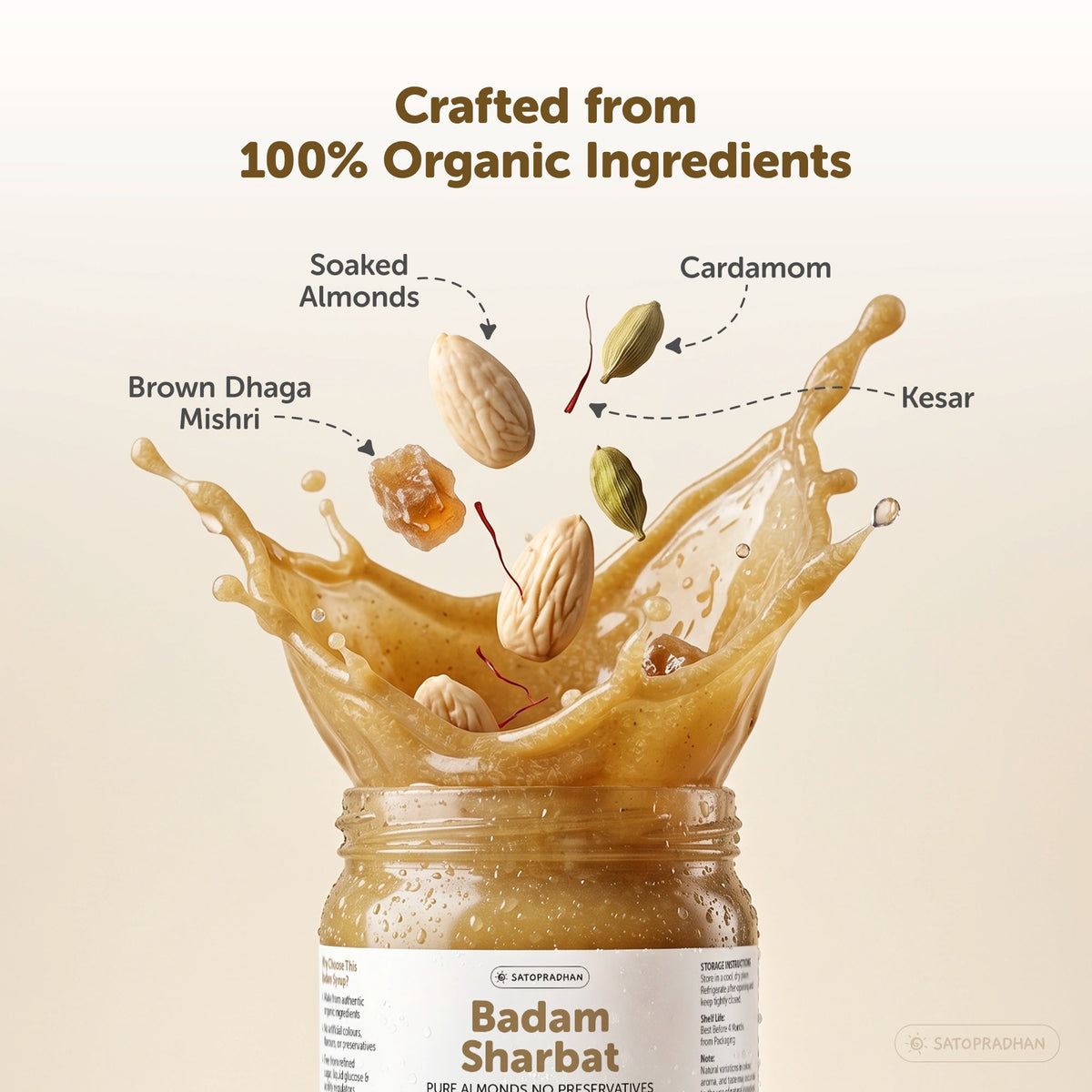Organic Ingredients in Badam Sharbat