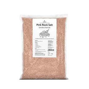 Pink Rock Salt 2.4Kg - 100% Natural & Pure Himalayan Gulabi Sendha Namak - Unadulterated Packaging