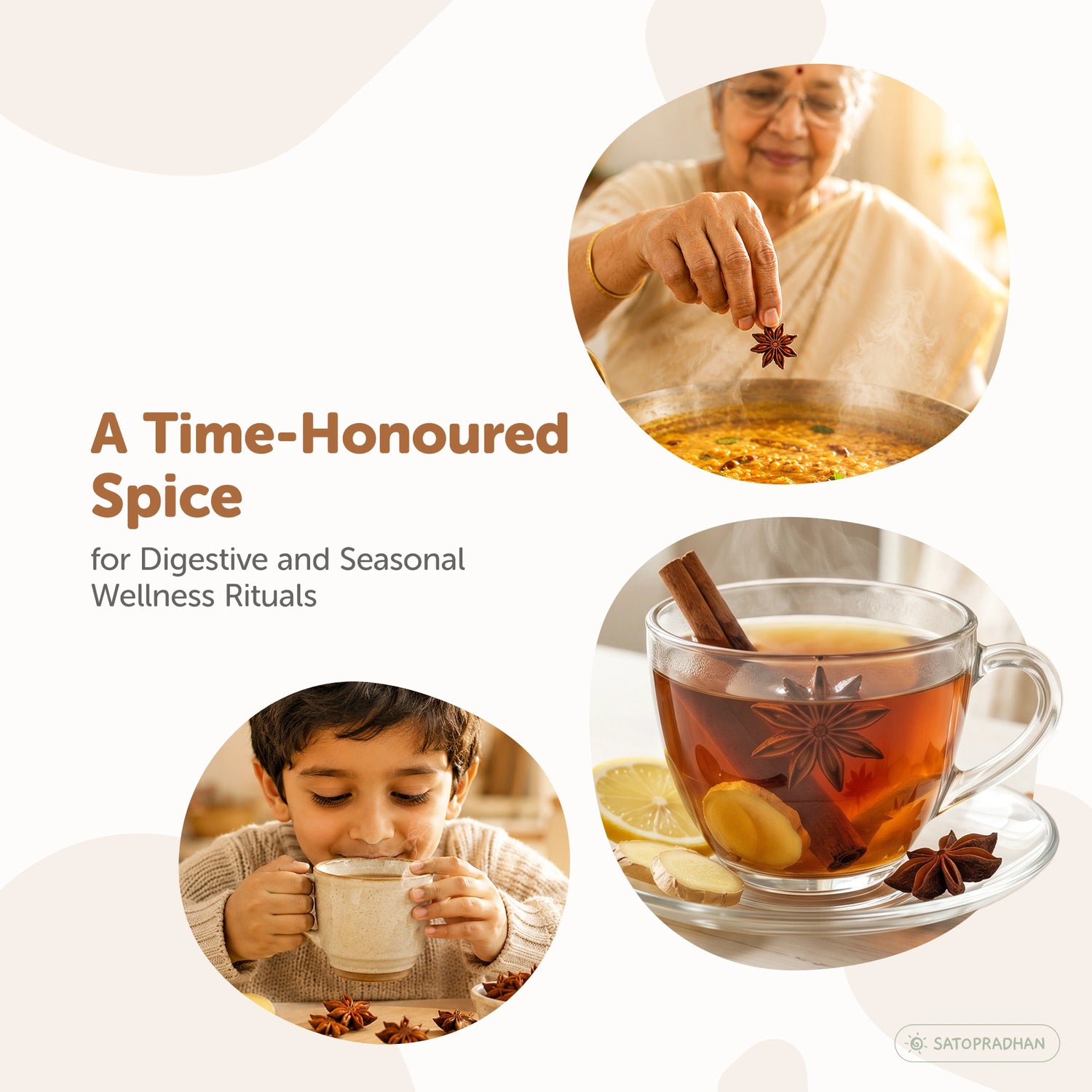 Organic Star Anise 80g - Chakra Phool - Premium Whole Chakri Phool - Khada Masala for Cooking