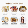 Usage: Blend into smoothies
For a rich, creamy protein boost, Stir into porridge, oatmeal for extra nourishment, spread over your Satvic rotis for a satisfying meal, drizzle over fresh fruits for a sweet and wholesome treat, Mix into energy bars for added nutrition, enjoy the spoonful for pure, plant-based goodness