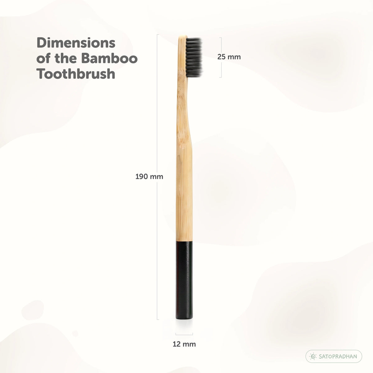 Eco-Friendly Bamboo Toothbrushes - Set of 4 - BPA-Free - Soft Bristles