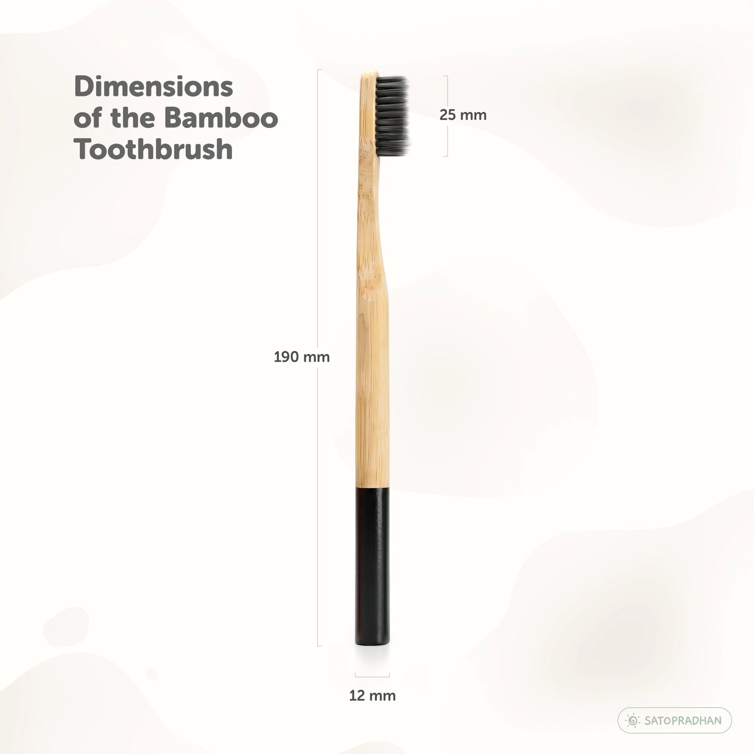Eco-Friendly Bamboo Toothbrushes - Set of 4 - BPA-Free - Soft Bristles