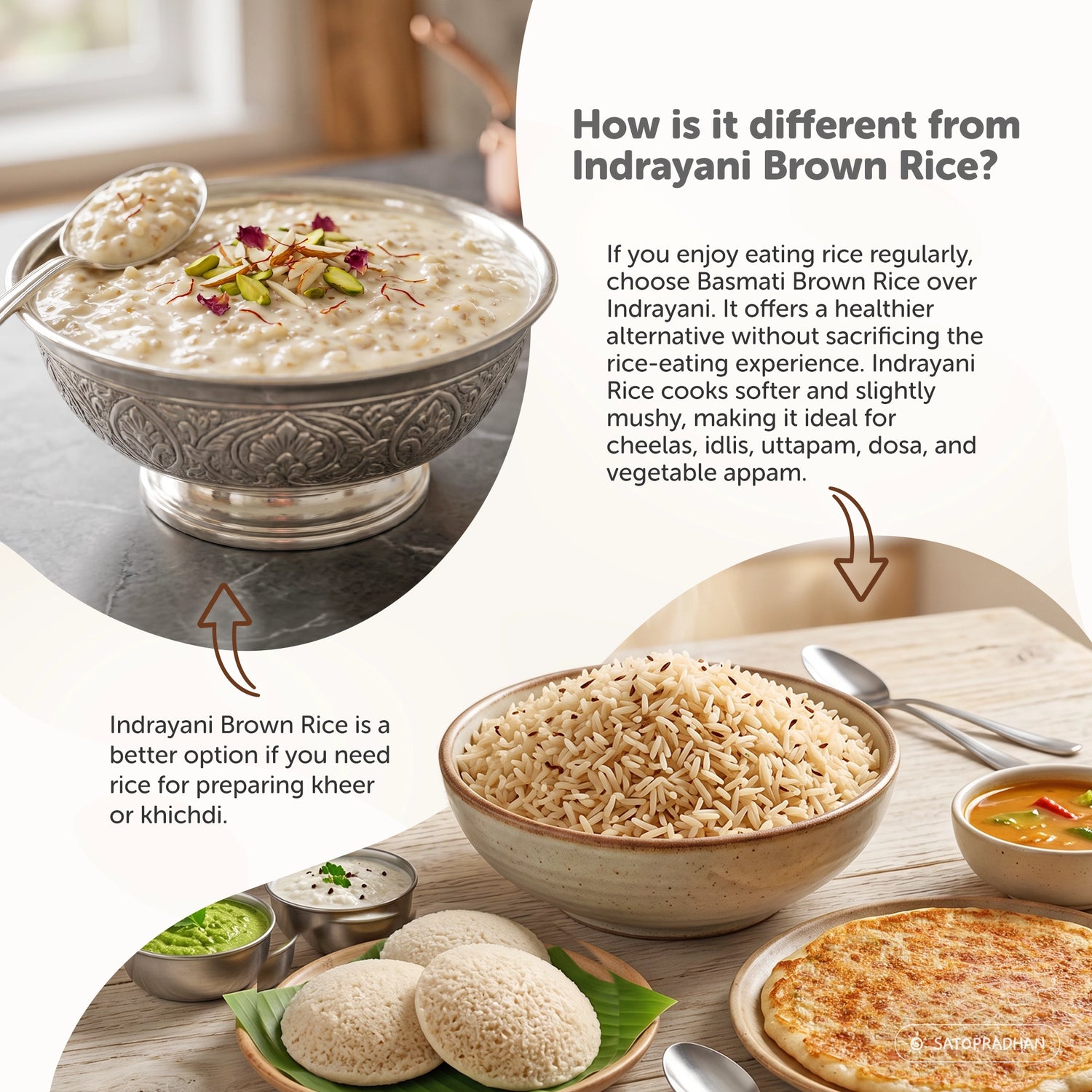 Difference between brown rice and indrayani brown rice
