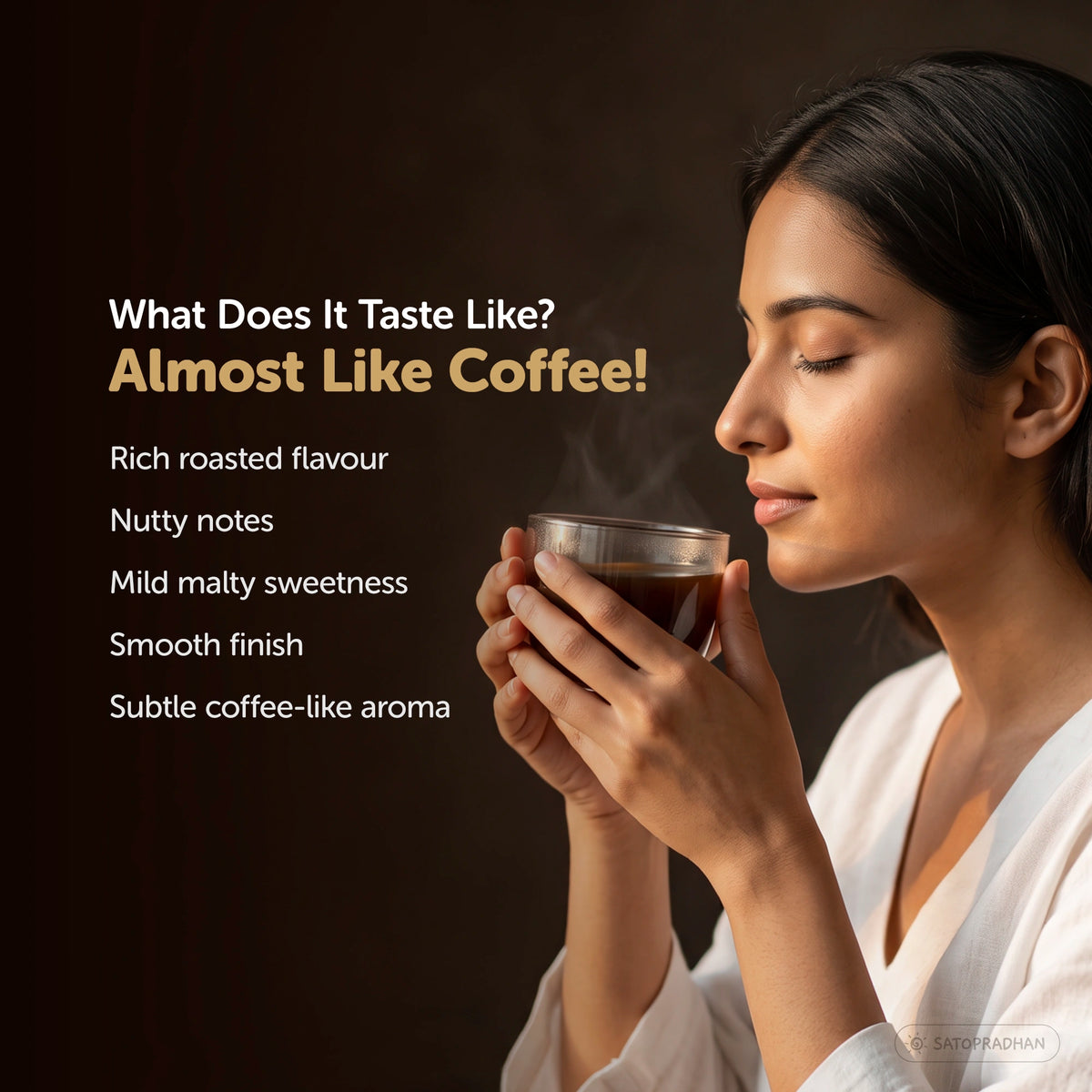 noCoffee Barley Powder  - Naturally Caffeine-Free Coffee Alternative - Roasted Nutty Wellness Drink