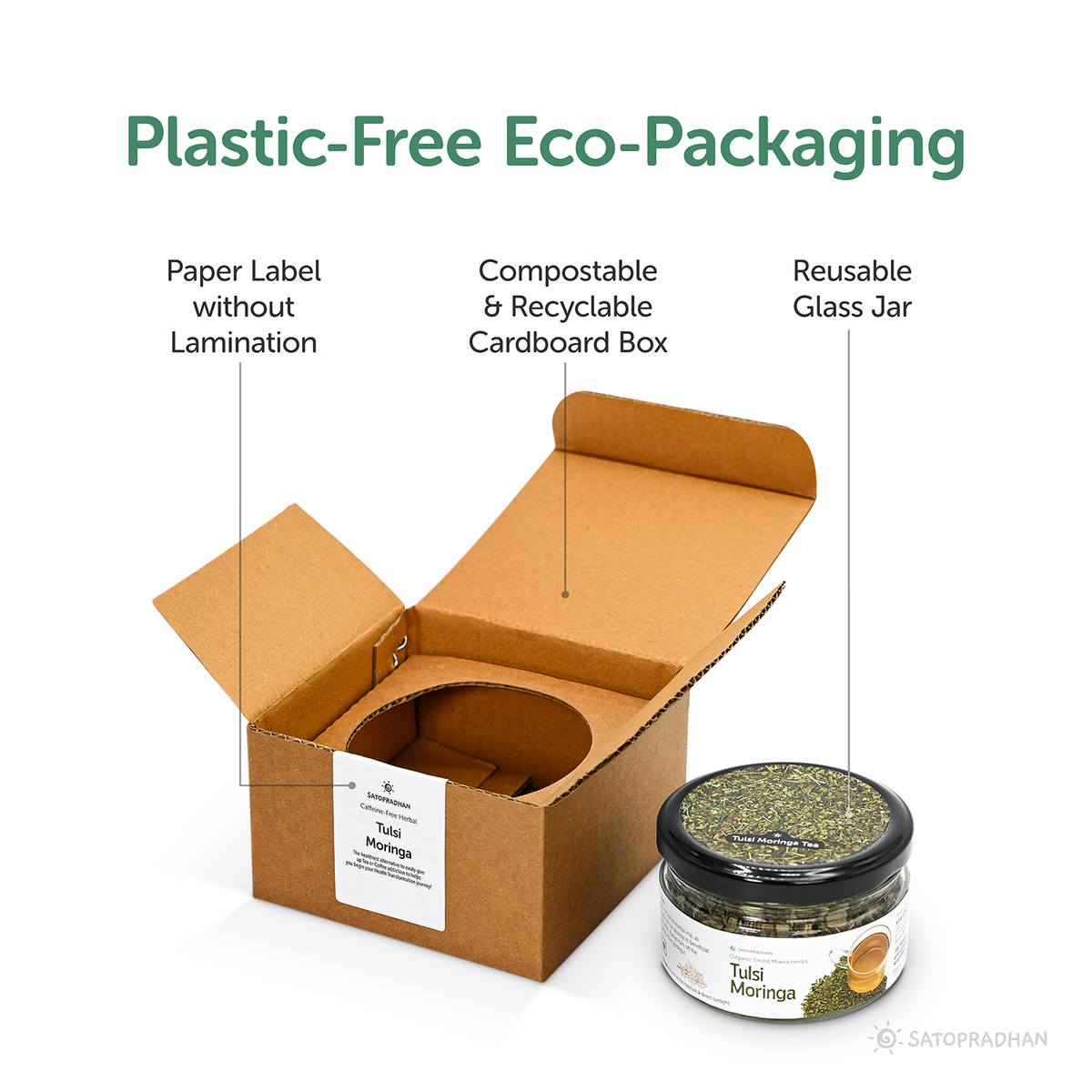 comes in eco friendly composable craft paper packaging