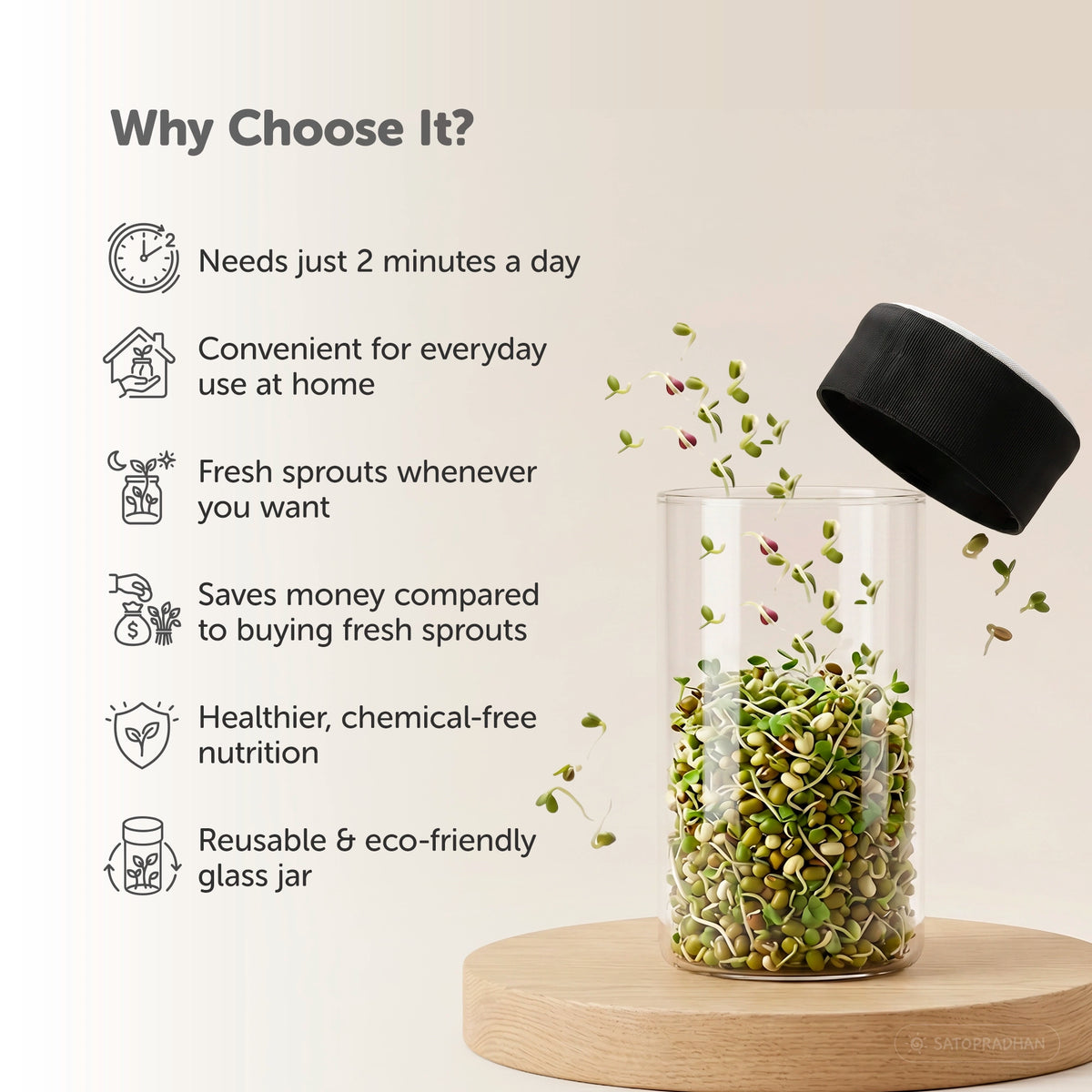 Why choose this sprouting jar kit