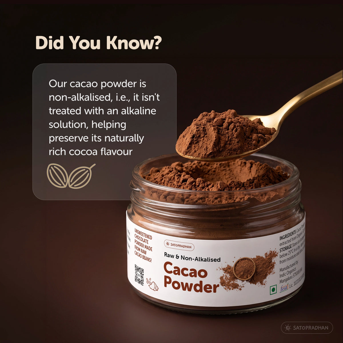 Did you know Satopradhan Organic Cacao Powder is not alkaline