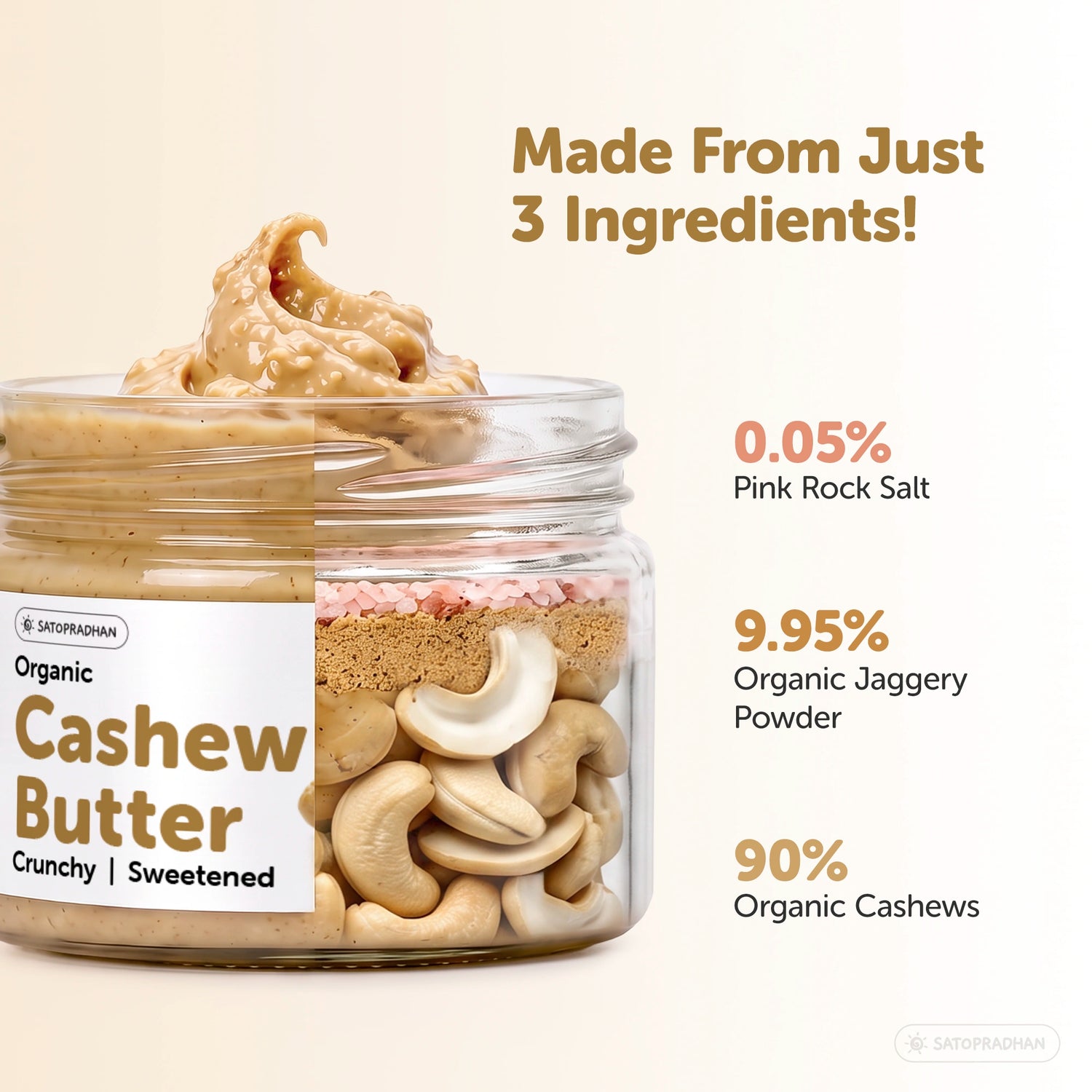 Organic Cashew Butter 200g - Creamy Nut Butter Spread