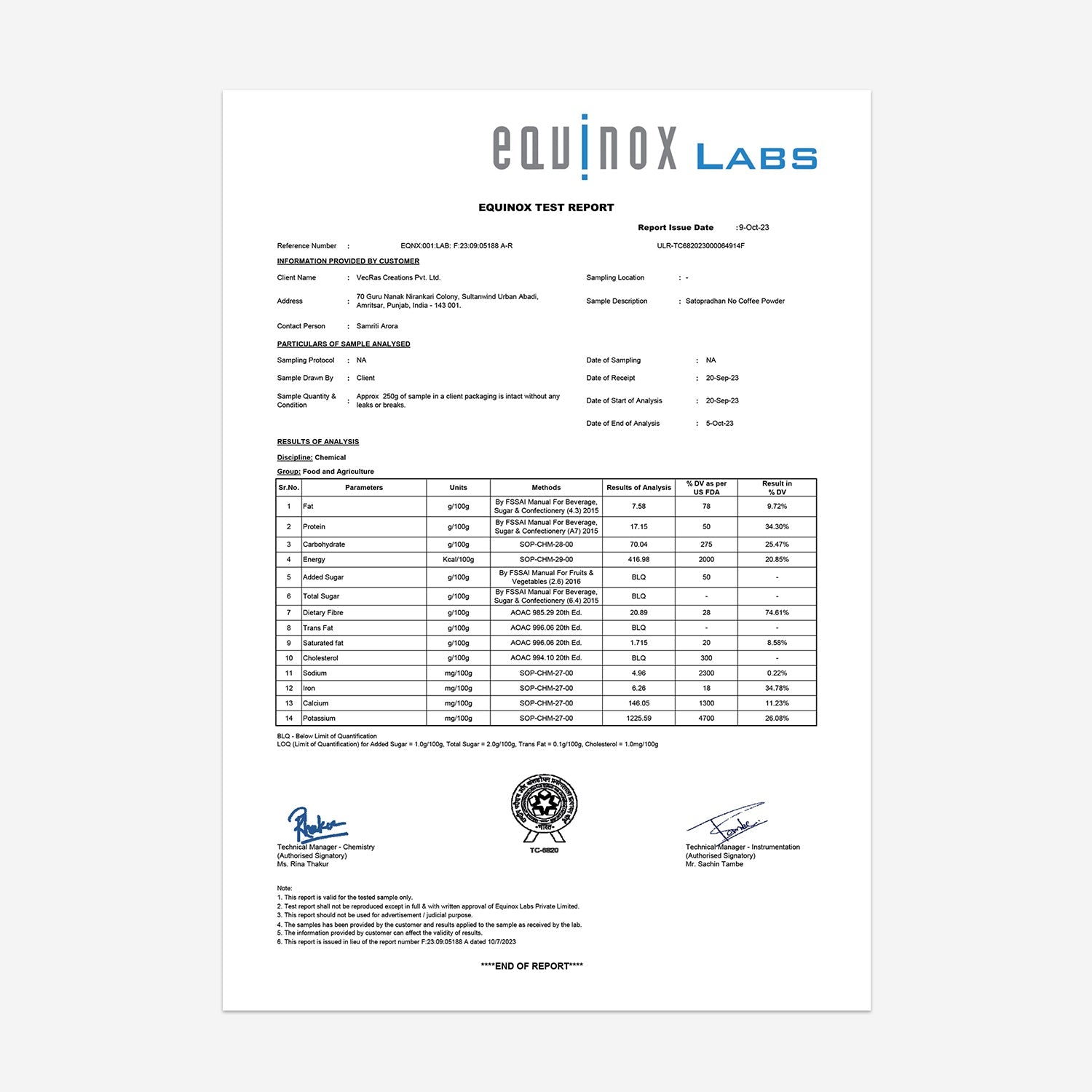 lab report