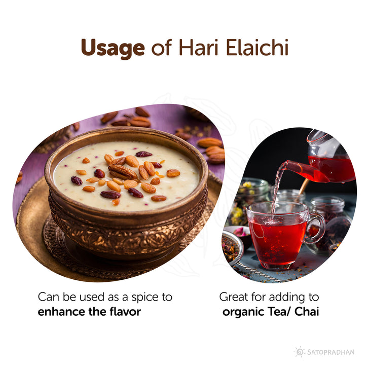 Usage: Can be used as a spice to
enhance the flavor, Great for adding to
Organic Tea/ Chai