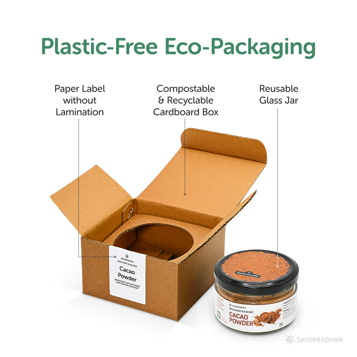 Unsweetened Cacao Powder - Choose from 100g or 700g - 100% Pure,  Natural, Organic & Healthy - Non Alkalised - Organic Chocolate Powder