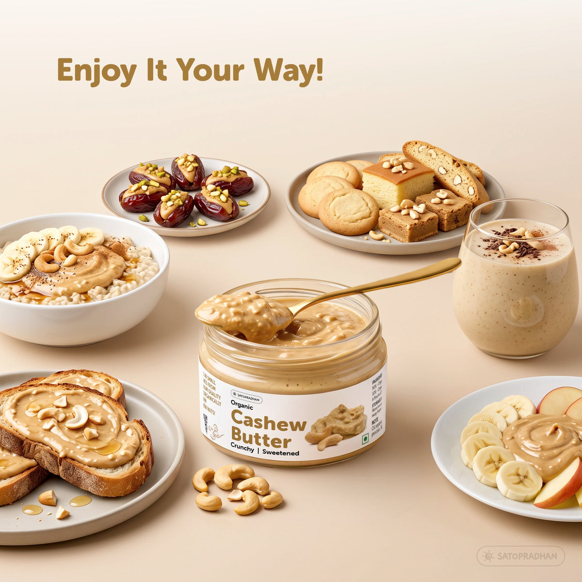 Organic Cashew Butter 200g - Creamy Nut Butter Spread