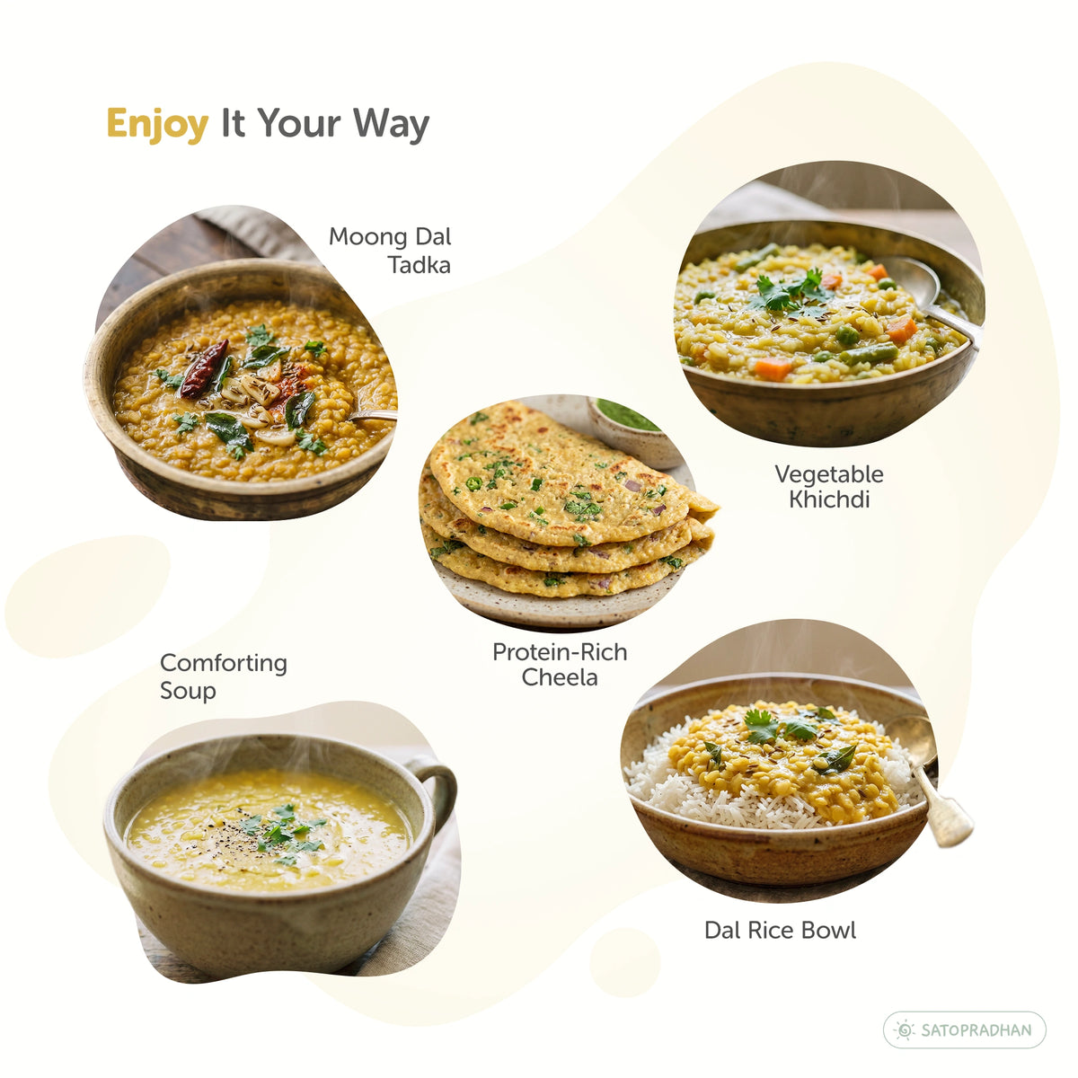 Yellow Moong Dal (Dhuli) 800g – Organic, Unpolished, Chemical-Free - Premium Quality Split Moong Dal