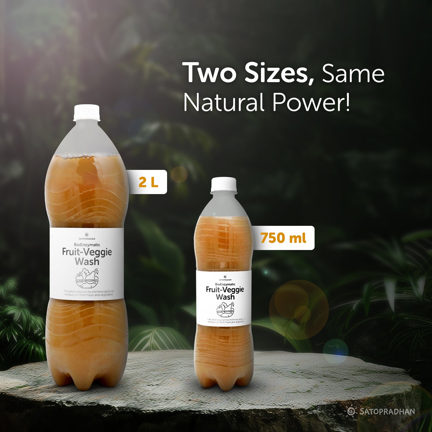 Herbal Fruit & Vegetable Wash 750ml & 1.9L | Organic Vegetable Cleaner | Natural Disinfectant
