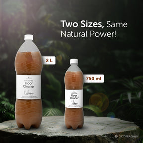 Eco-friendly floor cleaner, 750ml and 1.9L, made with herbal bio enzymes, organic, non-toxic, pet-friendly, and plant-based surface cleaner for safe home cleaning