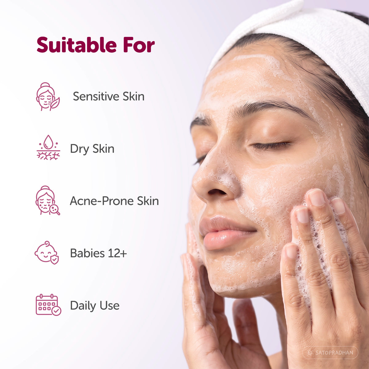 Castile Face & Body Wash – 200ml Glass Bottle / 900ml Refill in Upcycled Plastic Bottle – Natural Liquid Soap – Gentle Multi-Purpose Cleanser for Sensitive, Dry & Acne-Prone Skin - Shampoo for Dry Hair