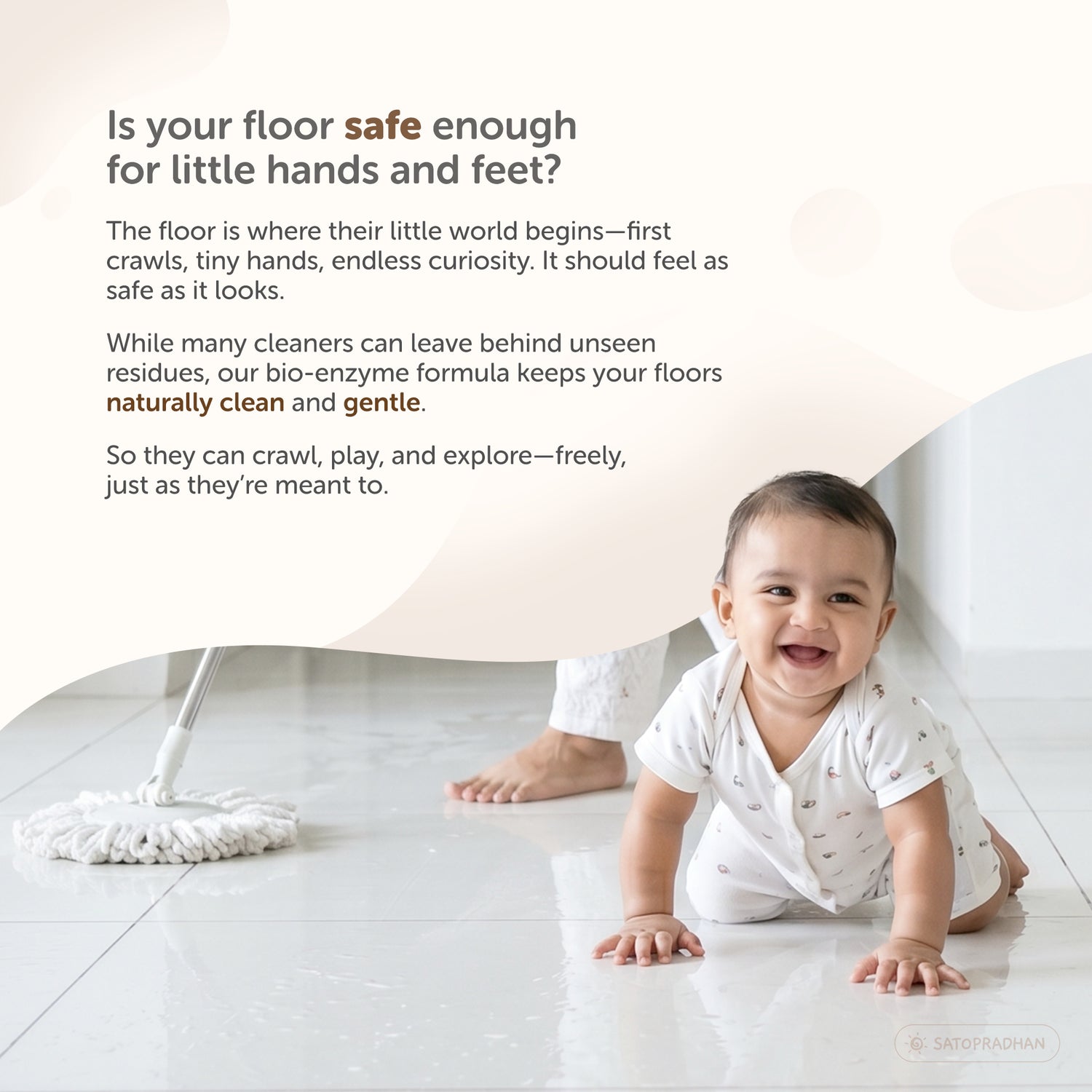 Eco Friendly Floor Cleaner 750ml & 1.9L - Herbal Bio Enzyme Floor Cleaner - Organic, Non-Toxic & Pet-Friendly - Eco Floor Cleaner - Plant-Based Surface Cleaner