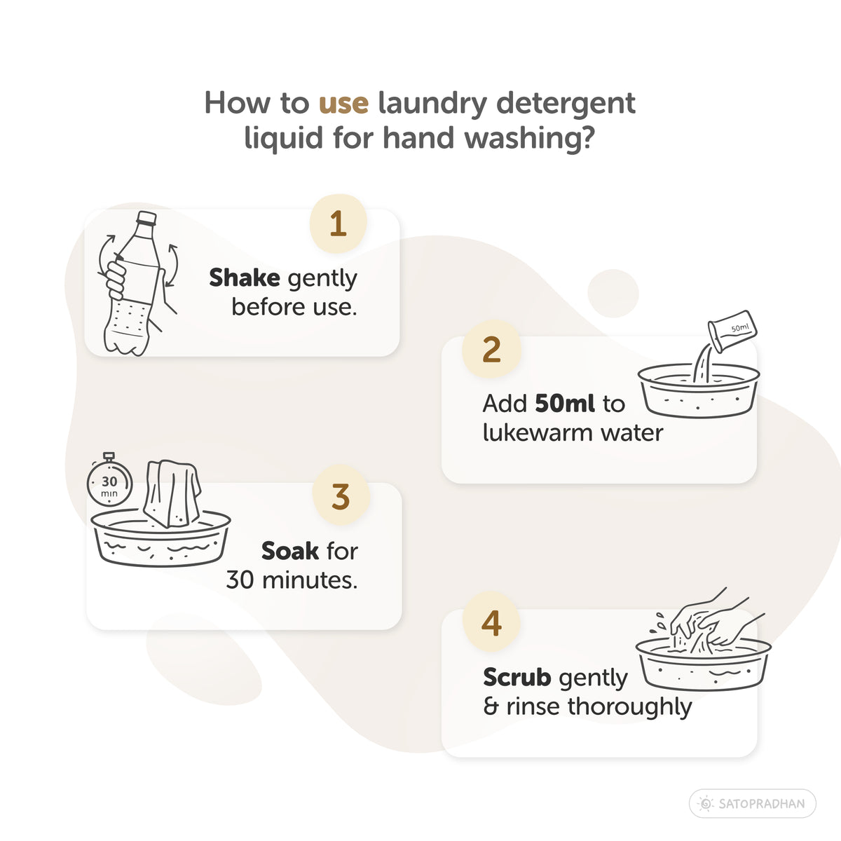 Natural Laundry Liquid 750ml & 1.9L- Biodegradable Detergent with Enzymes - Baby Safe & Pet Safe - Babies & Newborns Laundry Detergent - Chemical-Free & Gentle Laundry Detergent - Synthetic Fragrance-Free & Toxin Free