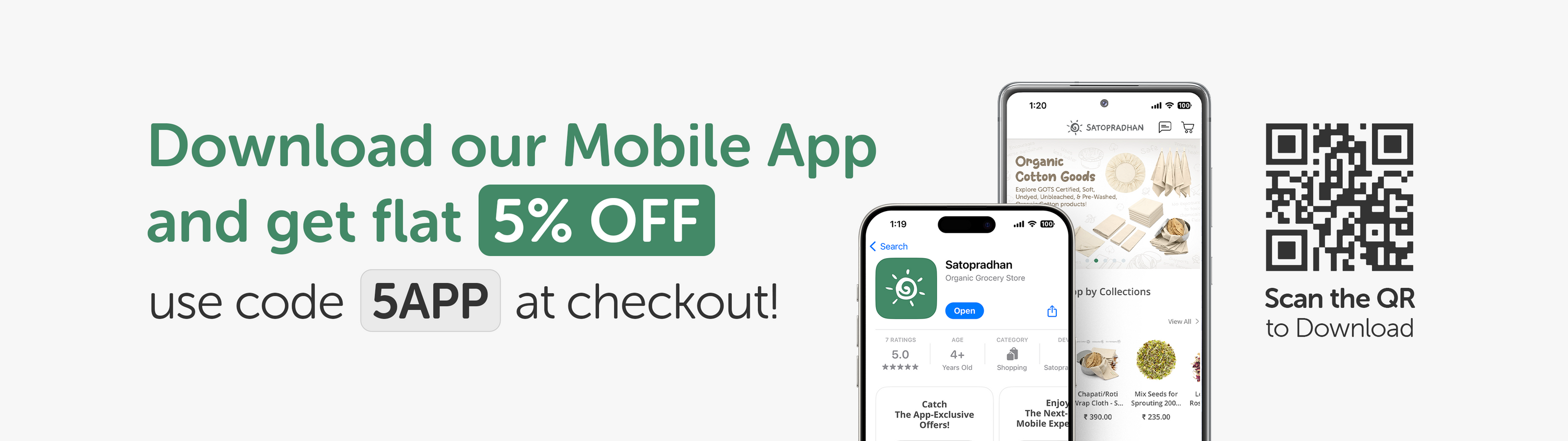 download satopradhan mobile app for 5% discount