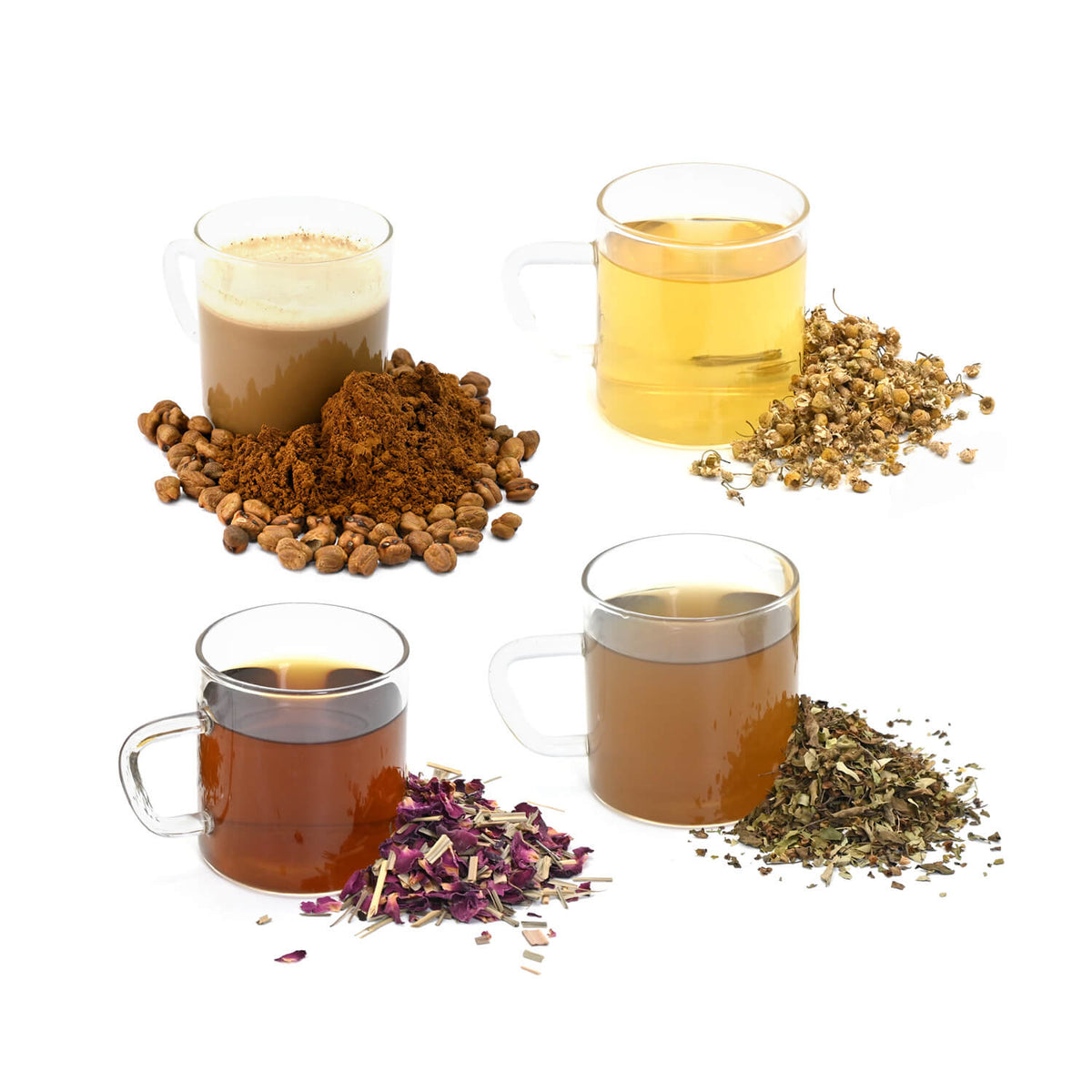 Natural, Organically Grown, Caffeine-Free & Chemical-Free Healthy Alternatives to help you overcome Tea/ Coffee Addiction!