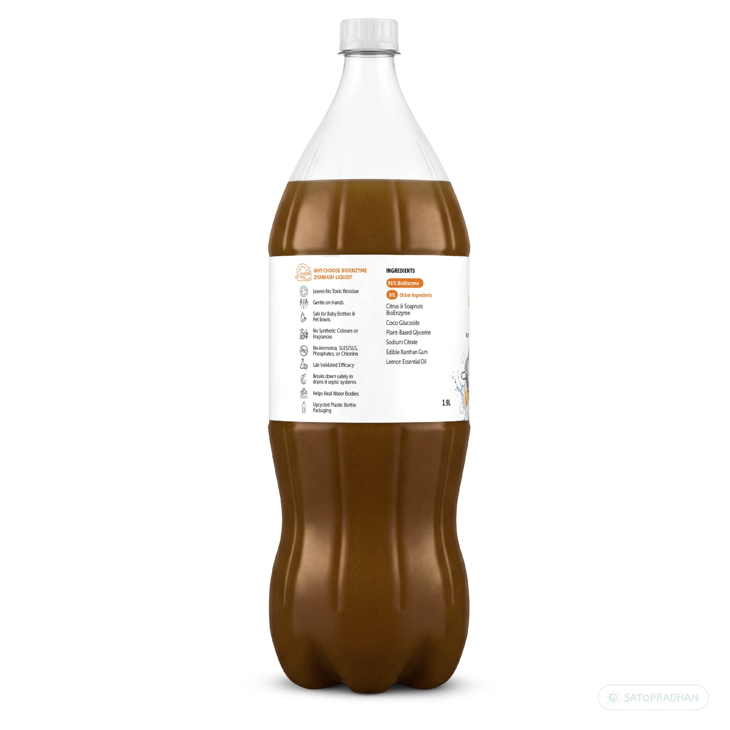 Bio-enzyme dishwash liquid for natural kitchen cleaning in India