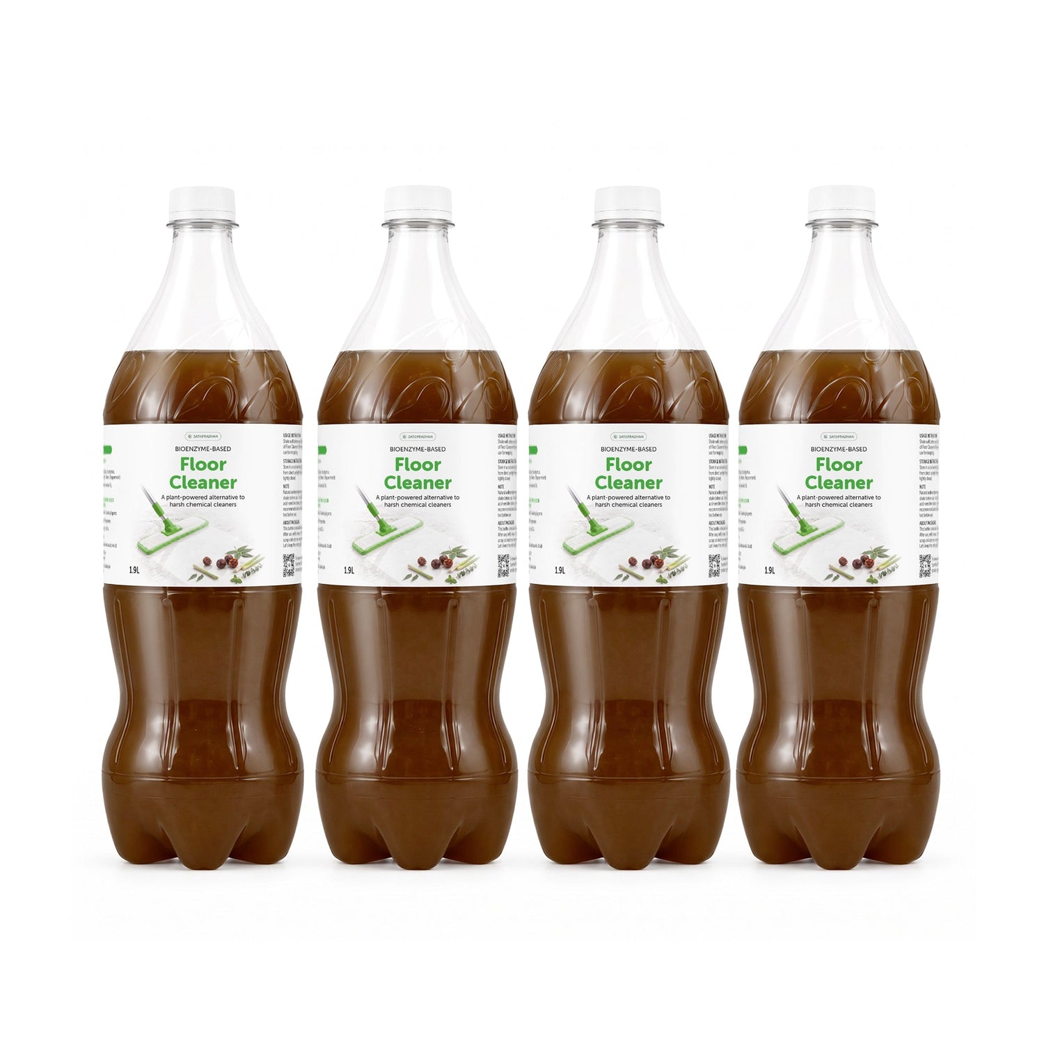Bio-Enzyme Floor Cleaner Bundle (4 × 1.9 L) - Satopradhan