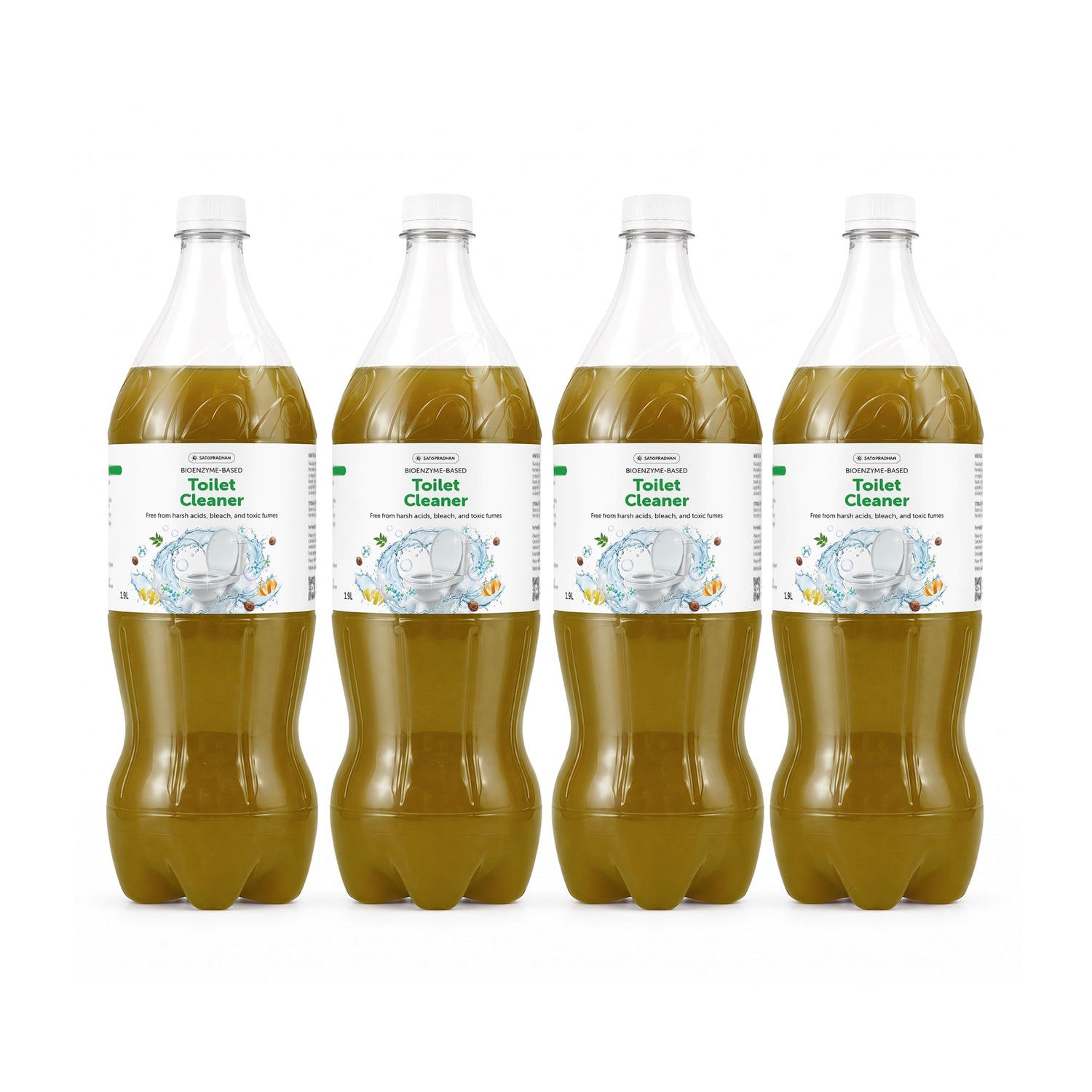 Bio-Enzyme Toilet Cleaner Bundle (4 × 1.9 L) - Satopradhan