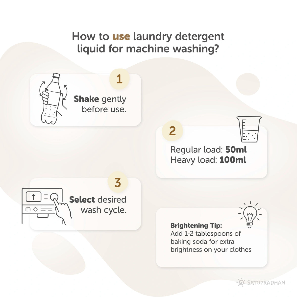 Bioenzyme Laundry Detergent Liquid 750ml/1.9L – Natural, Plant-Based & Eco-Friendly - Satopradhan