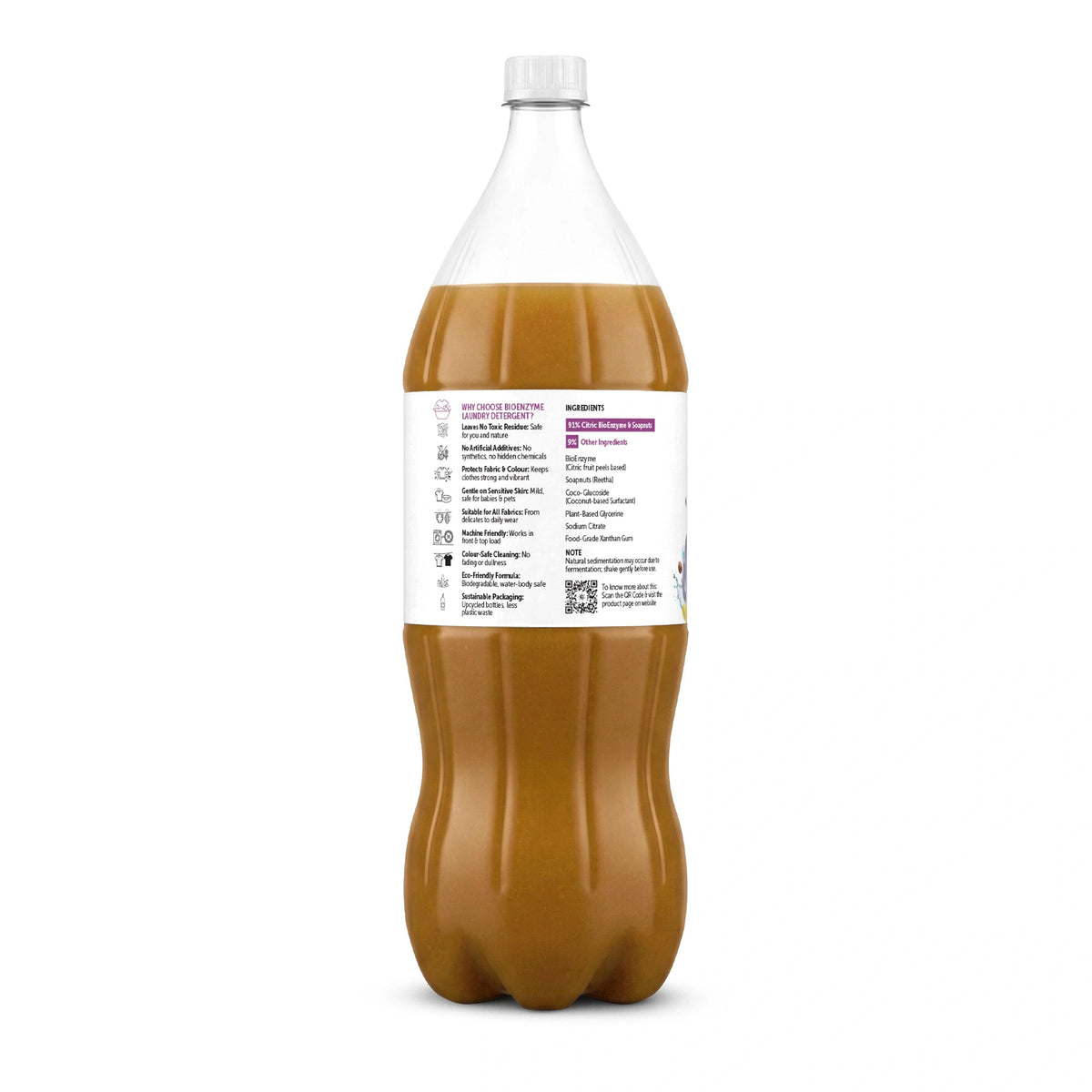 Bioenzyme Laundry Detergent Liquid 750ml/1.9L – Natural, Plant-Based & Eco-Friendly - Satopradhan