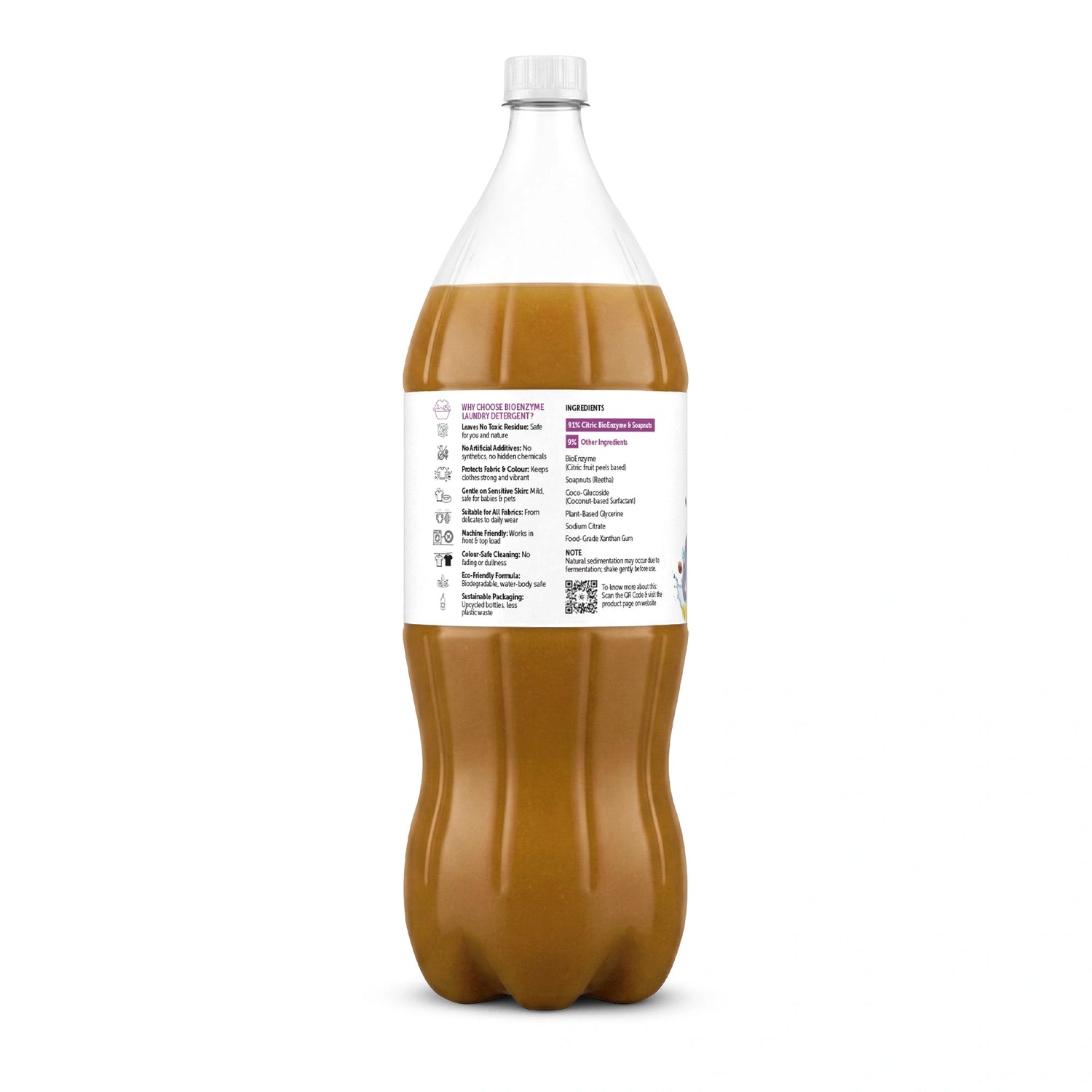 Bioenzyme Laundry Detergent Liquid 750ml/1.9L – Natural, Plant-Based & Eco-Friendly - Satopradhan