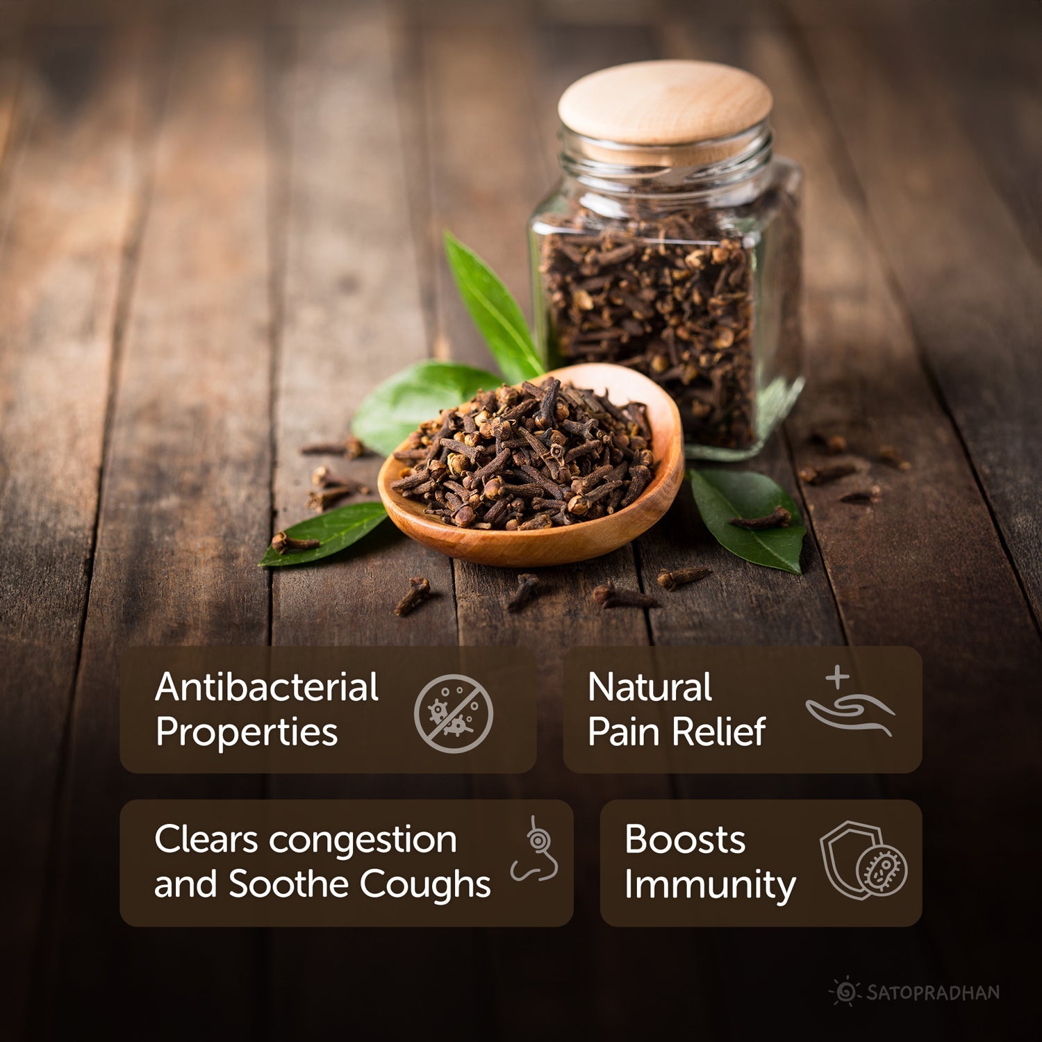 Clove Bud - Laung 50g - Organic & Premium Quality Seeds without Additives - Satopradhan