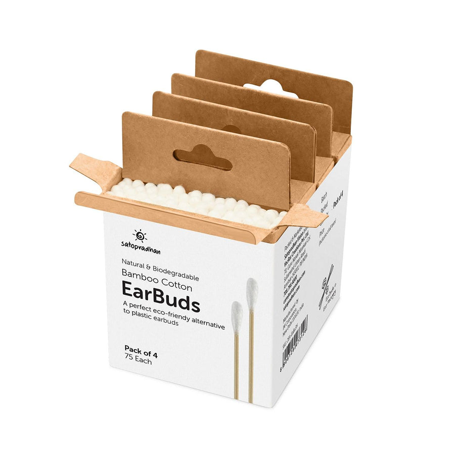 Best EcoFriendly Bamboo Cotton Ear Buds by Satopradhan