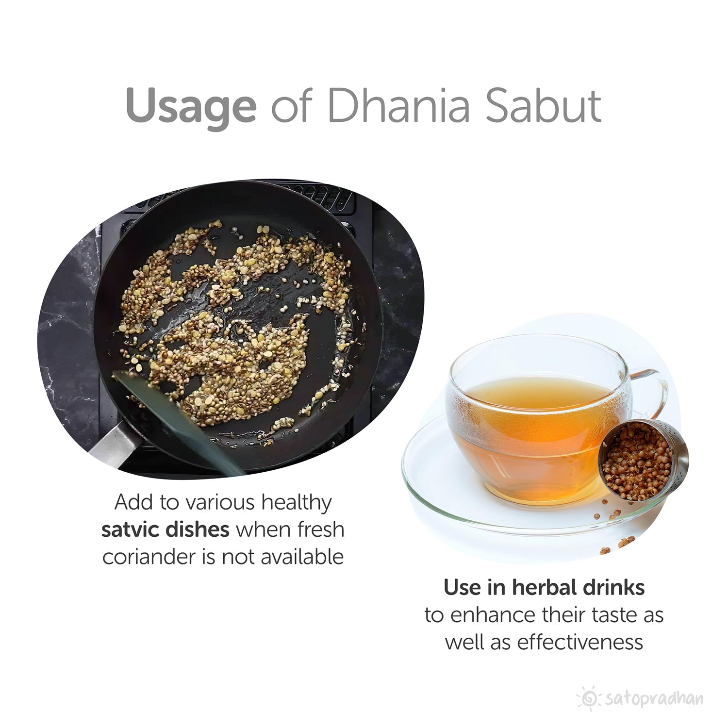 Dhania Sabut - Coriander Seeds 100g - Natural & Purely Organic Without Adulteration - Satopradhan