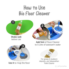 Eco Friendly Floor Cleaner 700ml & 1.9kg | Bio Enzyme Floor Cleaner | Pet Friendly - Satopradhan