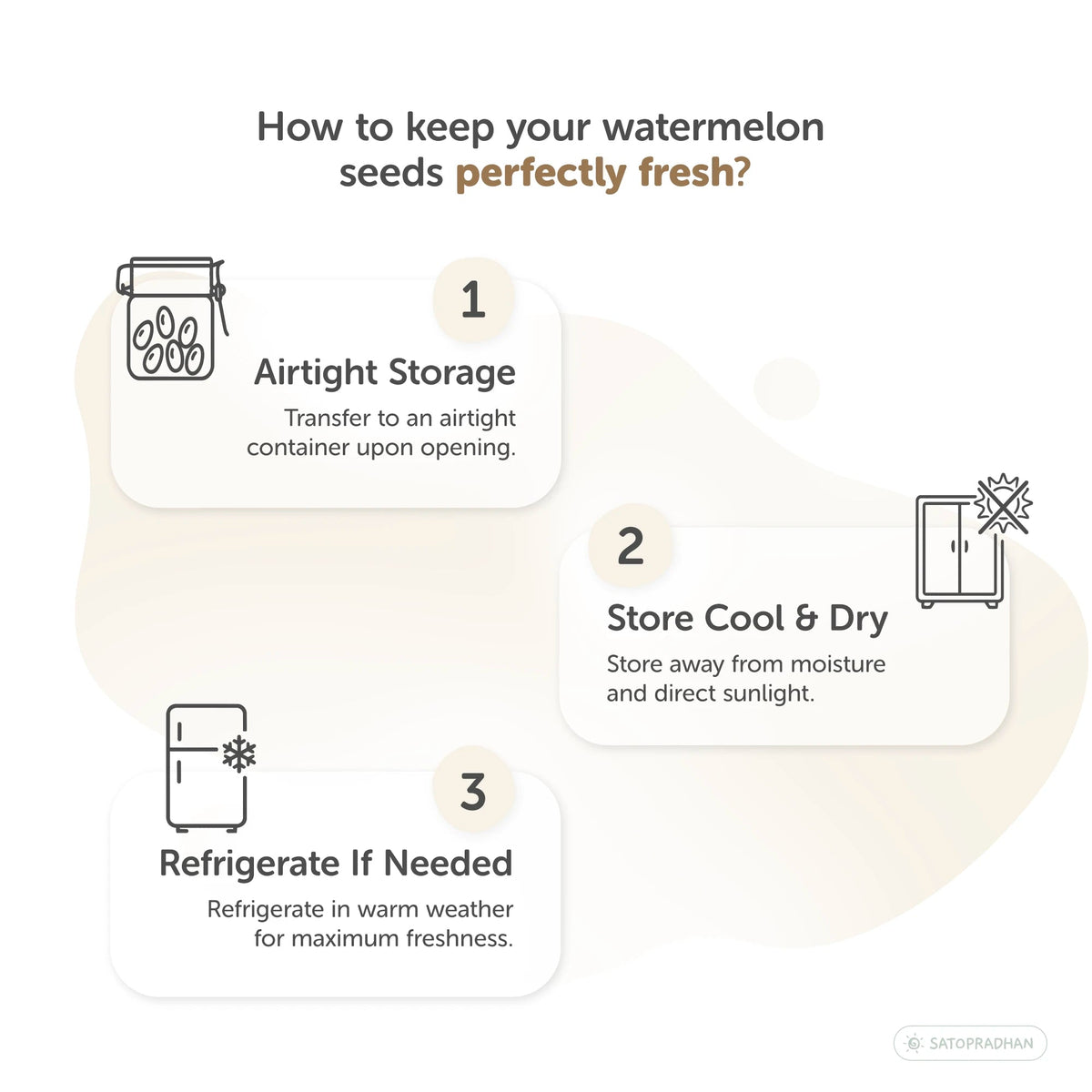 Edible Raw Watermelon Seeds (Magaj) 200g - Natural, Unroasted & Organic - Tarbuj Beej - Satopradhan