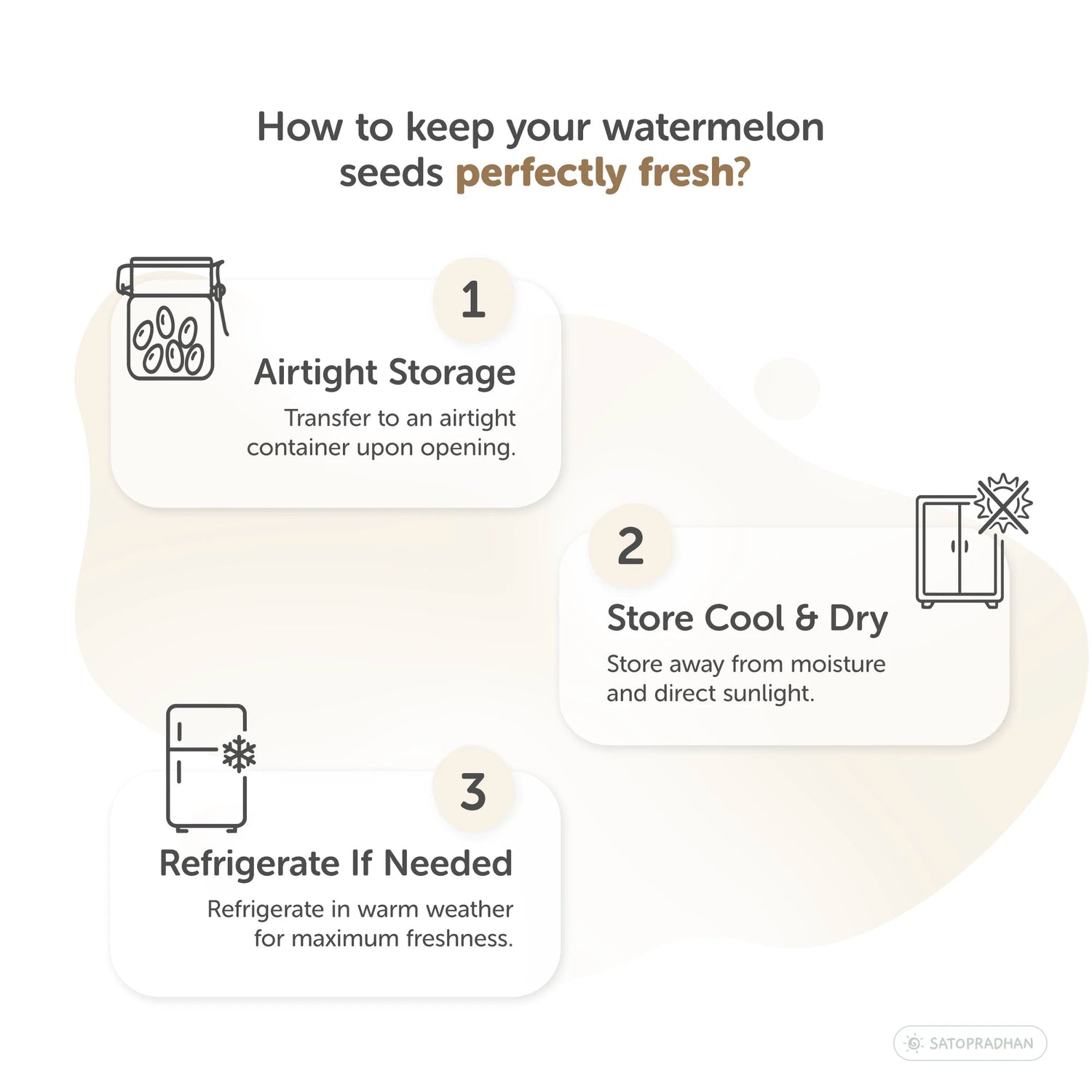 Edible Raw Watermelon Seeds (Magaj) 200g - Natural, Unroasted & Organic - Tarbuj Beej - Satopradhan