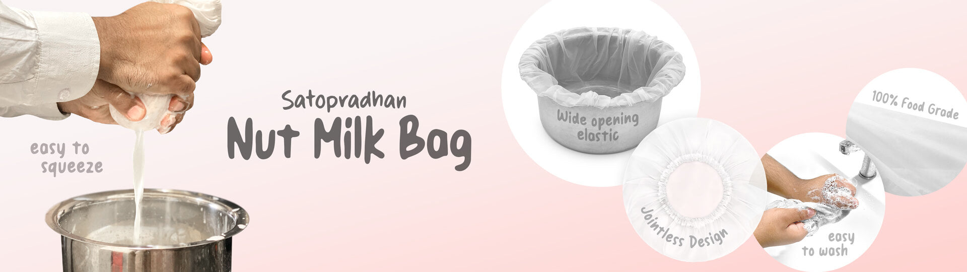 food grade nylon cloth nut milk bag