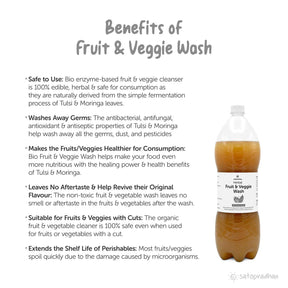 Herbal Fruit & Vegetable Wash 700ml & 1.9kg | Organic Vegetable Cleaner | Natural Disinfectant - Satopradhan