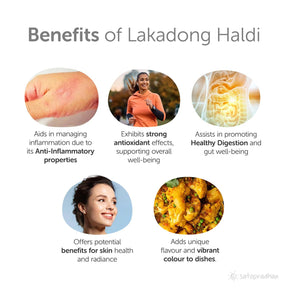 Lakadong Haldi - Turmeric Powder 200g-Premium Quality, Natural & Purely Organic without Adulteration - Satopradhan