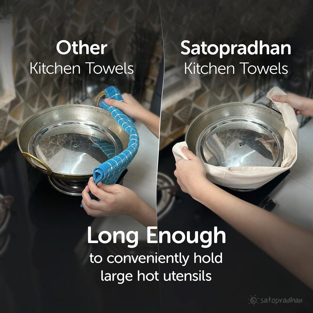 It is wide and long enough enough to make the daily small kitchen tasks easier