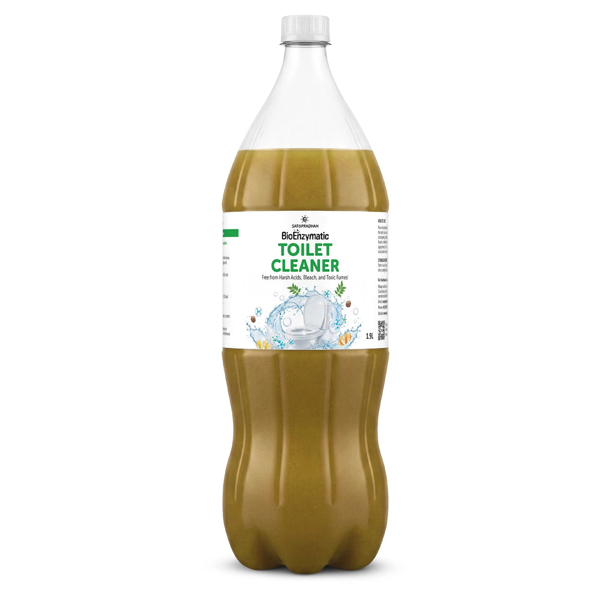 Natural Bioenzyme Toilet Cleaner 750ml/1.9L - Chemical-Free, Eco-Friendly & Septic-Safe Toilet Bowl Cleaner - Satopradhan
