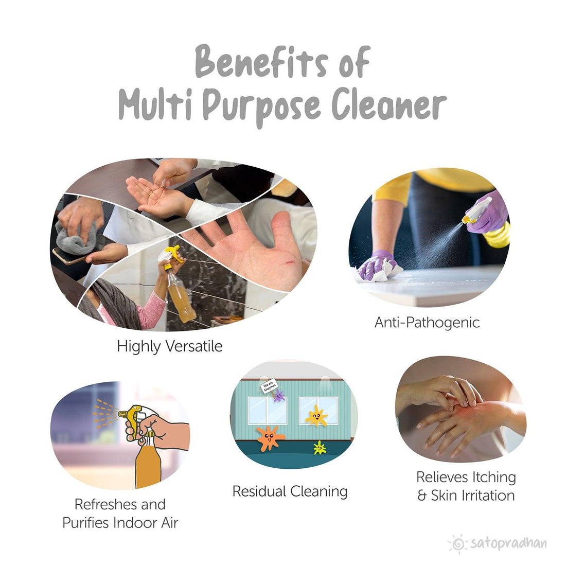 Natural Multi Purpose Cleaner Eco Friendly & Non Toxic Room Freshener